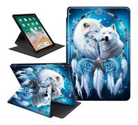 SDDFRHGH for iPad 10.2 Case 7th/8th/9th Generation iPad Case (2019/2020/2021),Polar Bears in Dream Cather Design for iPad 9th/8th/7th Gen 10.2 inch Case,360 Degree Rotating Stand Smart Cover