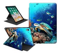 SDDFRHGH for iPad Air 3rd Generation Case for iPad air 3 (2019)/iPad Pro 10.5 inch (2017) Case,PU Leather 360 Degree Rotating Stand Auto Sleep Wake Cover -Sea Turtles