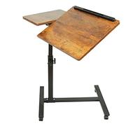 SDdPulse Compact Folding Desk Adjustable Height Mobile Standing Desk for Small Spaces Office & Bedroom Rolling Laptop Table 70 * 44 * 65/95 CM BlackPerfect for,60 * 34.5 * 58/90cm-amarillo Cereza