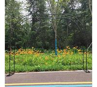 SDdPulse Garden Arch Metal Trellis,Wedding Party Rose Arch,Decorative Pergola Arbor Weatherproof,for Various Climbing Plant Vines Backyard Patio Lawn (Rose 280x220x25cm)
