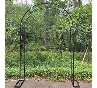 SDdPulse Garden Arch Metal Trellis,Wedding Party Rose Arch,Decorative Pergola Arbor Weatherproof,for Various Climbing Plant Vines Backyard Patio Lawn (Rose 140x230x25cm)