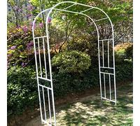 SDdPulse Garden Archs Decorative,Plants Climbing Metal Arch Arbor,Weather-Resistant Rose Arch,Indoor Outdoor Pergola Arbor,for Various Plants Vines,Birthdays Wedding Party (White 180cm/70.8in)