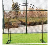 SDdPulse Iron Art Garden Arch,Metal Rose Arch,Plants Climbing Pergola Arbor,Detached Wedding Deco Arch Arbor,for Various Climbing Plant Vines,Indoor Outdoor Party Decoration (Bronze 233x220x25cm)