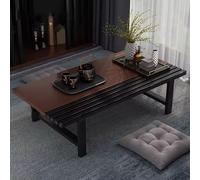 SDdPulse Japanese Dining Table for Floor Sitting Metal, Light Luxury Iron Small Low Table, Sturdy Carbon Steel Frame, for Living Room Home Decoration, Tat,Cherry-60 * 30 * 25cm