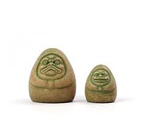 Sdeetesamjun 2 PCS Japanese Daruma Doll Good Luck Fengshui Statues Mini Zen Garden Japanese Decorations Fish Tank Aquarium Decorations Fairy Garden Bonsai Micro Landscape Decor (Retro)