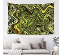 SDEGTHO Abstract Green Snake Printed Decorative Hanging, Colorful Room Backdrop Ideal For Apartment And Dormitory Use