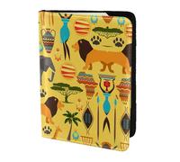 SDEGTHO Africa Elephant Printing Passport Holder for Travel Must Have,Passport Cover Case for Travel Accessories for Women Men