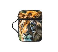 SDEGTHO African Animals Fashion Printed Bible Carrying Pouch Waterproof Oxford Bag with Organizer Pockets for Students & Adults