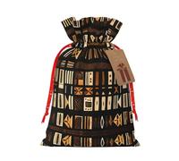 SDEGTHO African Mud Cloth Tribal 1pcs Durable Material Tote Bag 4.7x 6.9in With Drawstring Choice For Halloween Stylish Gift