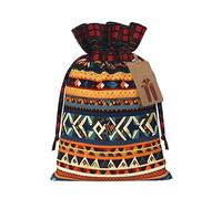 SDEGTHO African National Patterns 1pcs Durable Material Tote Bag 8.3 * 11.8in With Drawstring Choice For Halloween Stylish Gift