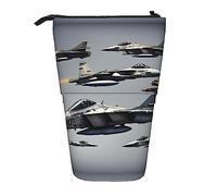 SDEGTHO Aircraft Fighter Jets Cute Telescopic Pencil Case,Students Pen Holder,Stationery Storage for School College Supplies