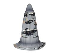 SDEGTHO Aircraft Fighter Jets Halloween Hooded Cloak Long Hooded Cloak Carnivals Cloak Costumes Hooded Cape Masquerade
