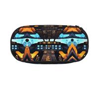 SDEGTHO Airplane Cockpit Big Capacity Pencil Case,Multiuse Pencil Pouch,Portable Pencil Bag,Pen Case for Office