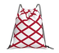 SDEGTHO Alabama State Flag Printed Drawstring Backpack, Waterproof String Backpack Gym Bags For Sports, Gym, Travel, Swimming, Beach