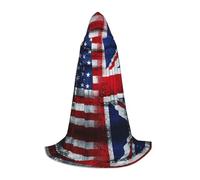 SDEGTHO Alliance Togetherness Theme Masquerade Ball Costume Hooded Cape For Teenagers Witch Vampire Wizard Cosplay Gear Long Cape