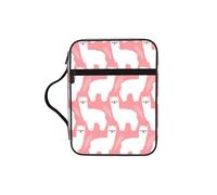 SDEGTHO Alpaca Llama Multifunctional Bible Organizer Bag with Inner Compartments Practical Book Bag for School Library