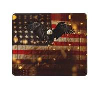 SDEGTHO American flag stars Full Coverage Desk Pad and Mouse Mat, Lock Edge Non-Slip Design for Extended Use with Computer