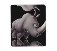 SDEGTHO Angry Rhino Large Gaming Mouse Pad Desk Mat, Non-Slip Rubber Base, Stitched Edges, Water-Resistant, For Gamer