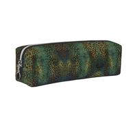 SDEGTHO Animal Pattern Printed Leather Zipper Pencil Case for Students, Multi Purpose Pen Pouch for Kids Small Makeup Bag for Pens, Pencils, Markers