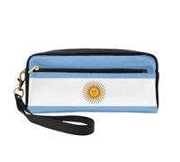 SDEGTHO Argentine Flag Women Travel Makeup Pouch Makeup Bag For Purse Portable Toiletry Bag Accessories Organizer, Black, One Size