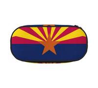 SDEGTHO Arizona State Flag Big Capacity Pencil Case,Multiuse Pencil Pouch,Portable Pencil Bag,Pen Case for Office