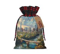 SDEGTHO Austin Texas 1pcs Durable Material Tote Bag 4.7x 6.9in With Drawstring Choice For Halloween Stylish Gift