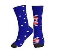 SDEGTHO Australian Flag Breathable Sweat Absorbent Sports Socks For Women Men Socks Suitable For Outdoor Sports