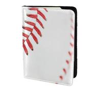 SDEGTHO Baseball Lace Close Up Printing Passport Holder for Travel Must Have,Passport Cover Case for Travel Accessories for Women Men