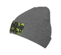 SDEGTHO Basil Thyme Dill & Rosemary Printing Knitted Beanie for Men Winter Hats for Women Knit Warm Thick Beanies Caps for Homen Outdoor Deep Heather