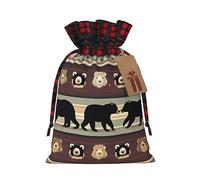 SDEGTHO Bear 1pcs Durable Material Tote Bag 4.7x 6.9in With Drawstring Choice For Halloween Stylish Gift