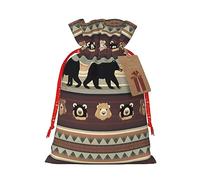 SDEGTHO Bear 1pcs Durable Material Tote Bag 8.3x11.8in With Drawstring Choice For Halloween Stylish Gift