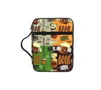 SDEGTHO Beer Multifunctional Bible Organizer Bag with Inner Compartments Practical Book Bag for School Library