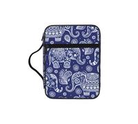 SDEGTHO Boho Elephant Multifunctional Bible Organizer Bag with Inner Compartments Practical Book Bag for School Library
