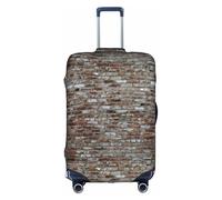 SDEGTHO Brick Red Stone Printing Elastic Suitcase Cover Dust Proof Scratch Resistant Fits Central Handle Luggage for Trips