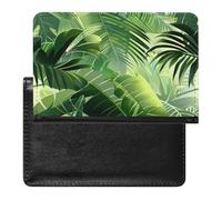 SDEGTHO Bright Lime Green Jungle Travel Document Protector Sleeve, Passport Holder Cover for International Trips and Vacations