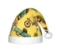 SDEGTHO Car And Bicycle Baby Santa Toddler Christmas Hat For New Year Party Headwear Extra Thicken Classic Fur