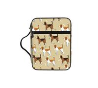 SDEGTHO Cartoon Beagle Dogs Printed Church Bible Bag, Scripture Carrying Case for School, Durable Book Sleeve Organizer