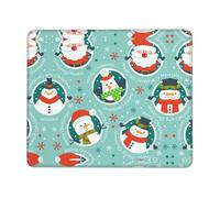 SDEGTHO Christmas Santa Penguin Professional Grade Mouse Pad, Featuring Lock Edge and Non-Slip Rubber for a Stable Desk Surface