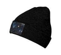 SDEGTHO Constellation Star Clusters Galaxies Slouchy Beanies for Unisex Winter Lightweight Knit Hat Cuffed Soft Warm Slouch Beanie Cap Black