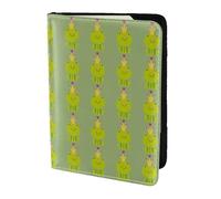 SDEGTHO Crown Frog Printing Passport Holder Cover Wallet Cowhide Card Case Travel Must Have Accessories for Women Men