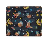 SDEGTHO Cute Baby Sloths Sleeping Smooth Surface Lock Edge Mouse Pad Durable Rubber Base Desk Mat for Precise Cursor Control