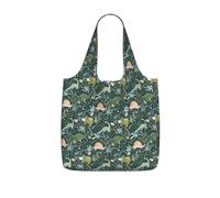 SDEGTHO Cute Dinosaur Printed Foldable Shopping Bag Reusable, Large Capacity Tote for Grocery, Travel and Commuting