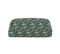 SDEGTHO Cute Dinosaur Printing Leather Pencil Case Large Capacity School Pen Bag Fountain Pen Holder for Boys and Girls Gift