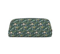 SDEGTHO Cute Dinosaur Printing Leather Pencil Case Large Capacity School Pen Bag Fountain Pen Holder for Boys and Girls Gift