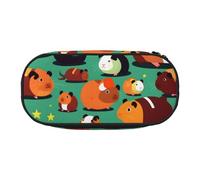 SDEGTHO Cute Guinea Pig Big Capacity Pencil Case,Multiuse Pencil Pouch,Portable Pencil Bag,Pen Case for Office