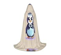 SDEGTHO Cute Penguin Prints Halloween Hooded Cloak Long Hooded Cloak Carnivals Cloak Costumes Hooded Cape Masquerade