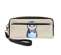 SDEGTHO Cute Penguin Prints Women Travel Makeup Pouch Makeup Bag For Purse Portable Toiletry Bag Accessories Organizer, Black, One Size