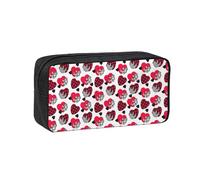 SDEGTHO Cute Sloth Printed Stationery Case Spacious Pencil Pouch Polyester Zip Organizer for School College Office Days