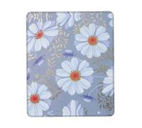SDEGTHO Daisy Blue. Large Gaming Mouse Pad Desk Mat, Non-Slip Rubber Base, Stitched Edges, Water-Resistant, For Gamer
