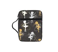 SDEGTHO Dancing Feather Fashion Printed Bible Carrying Pouch Waterproof Oxford Bag with Organizer Pockets for Students & Adults